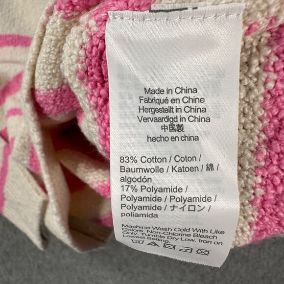 Crewcuts Factory Striped Slub Knit Sweater Girls Small 6/7 Crew Neck Pink CB142 - Picture 5 of 7